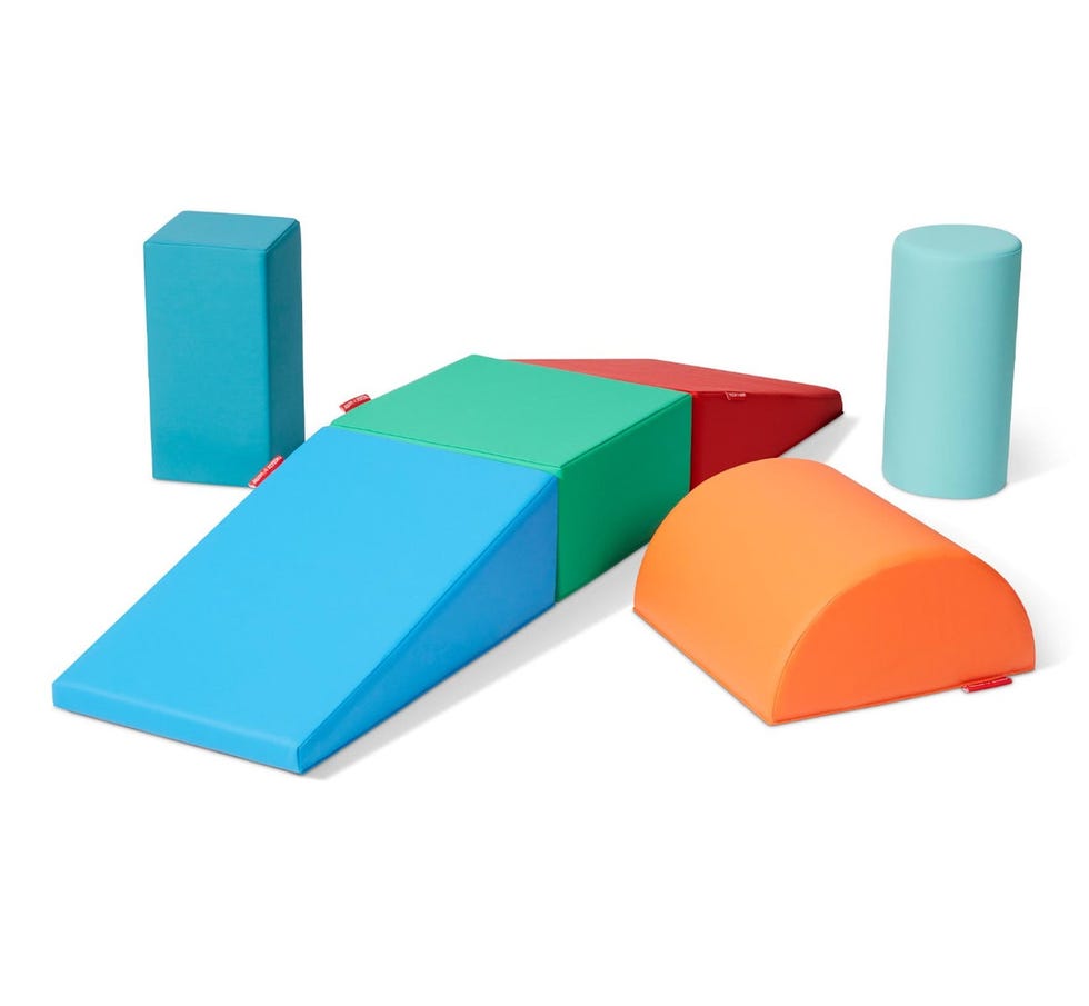 Tumble Town Foam Climbing Blocks for Toddlers - Rainbow