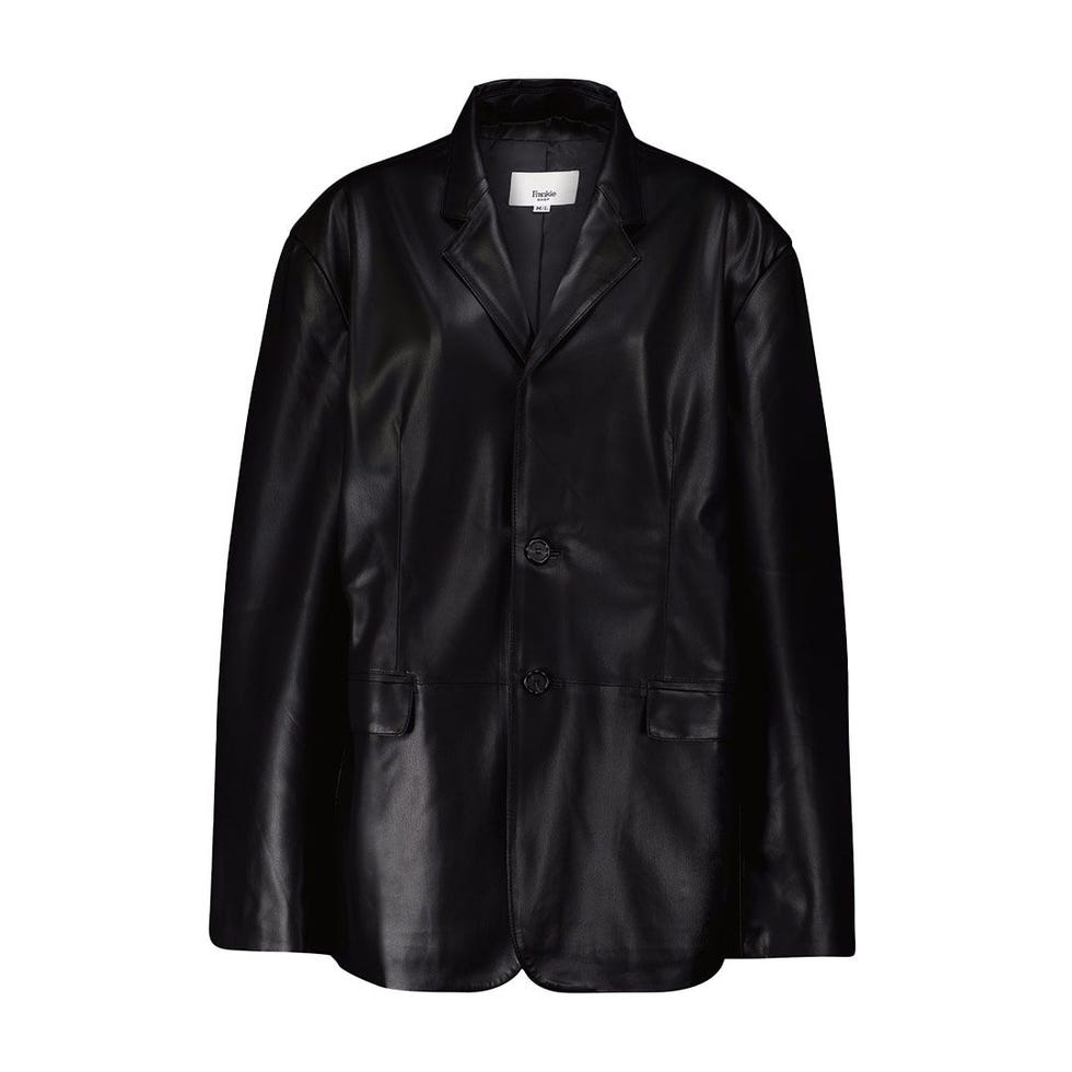 Olympia Faux Leather Blazer