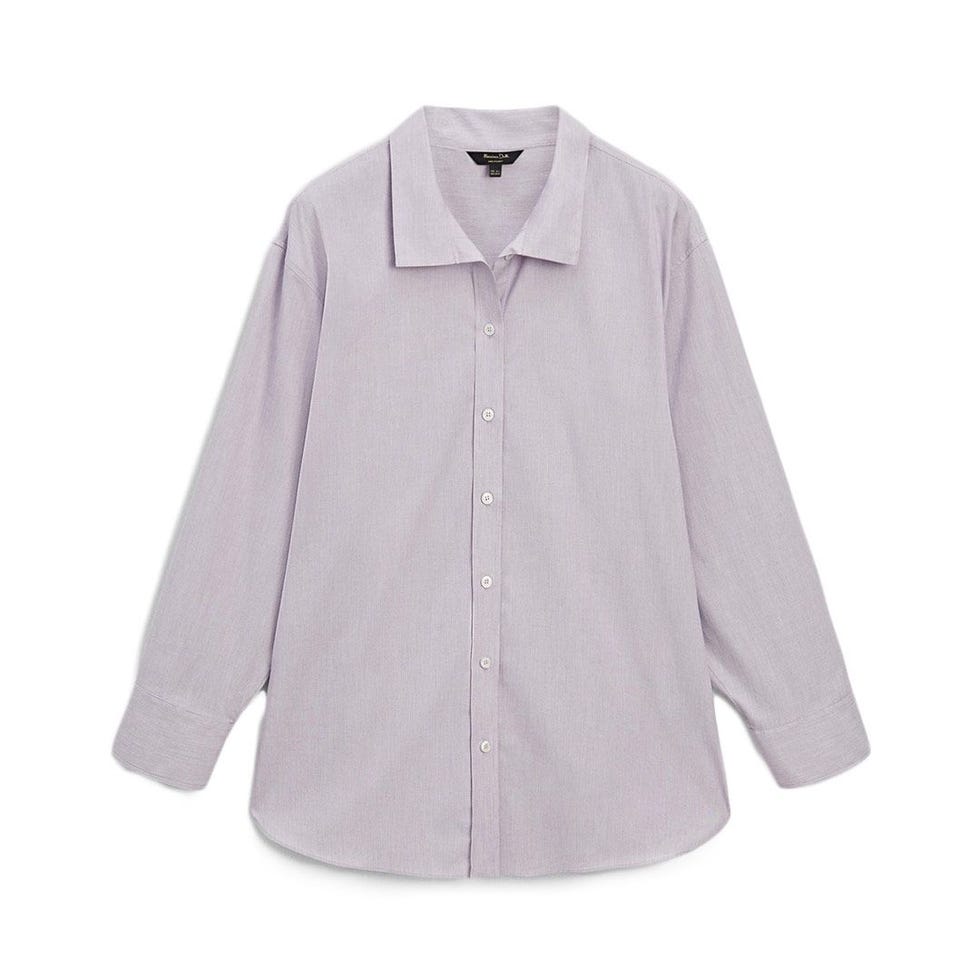 Cotton Blend Poplin Oversize Blouse