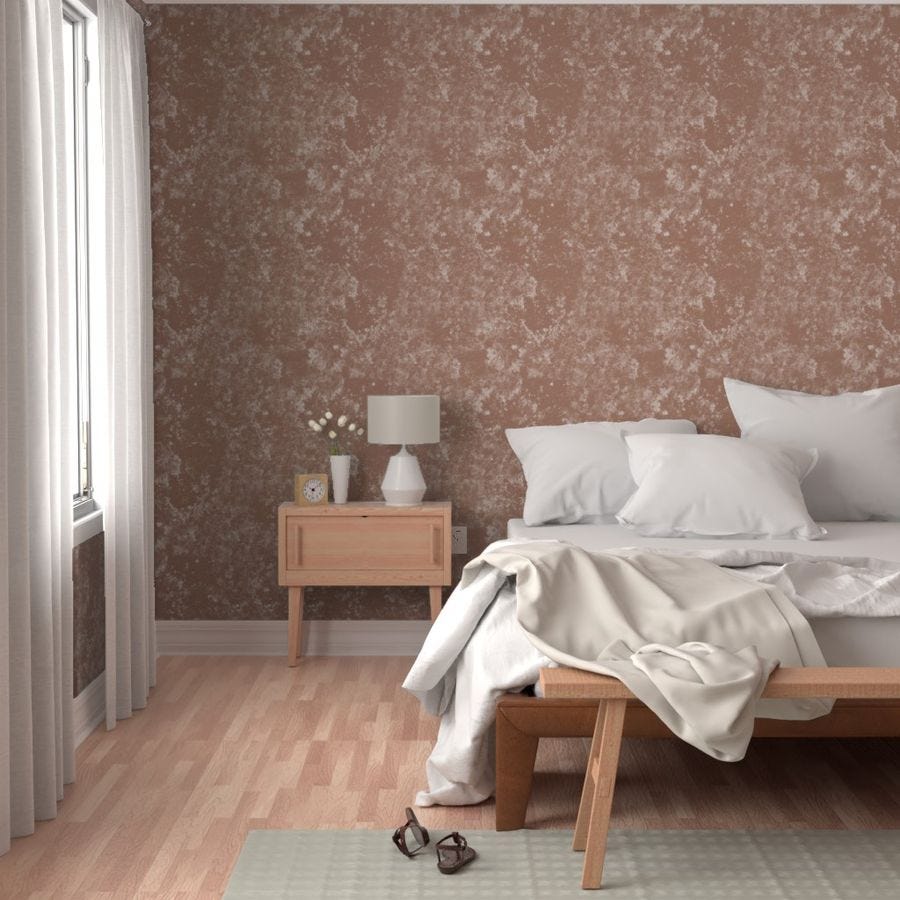 Mocha Mousse Grunge Wallpaper
