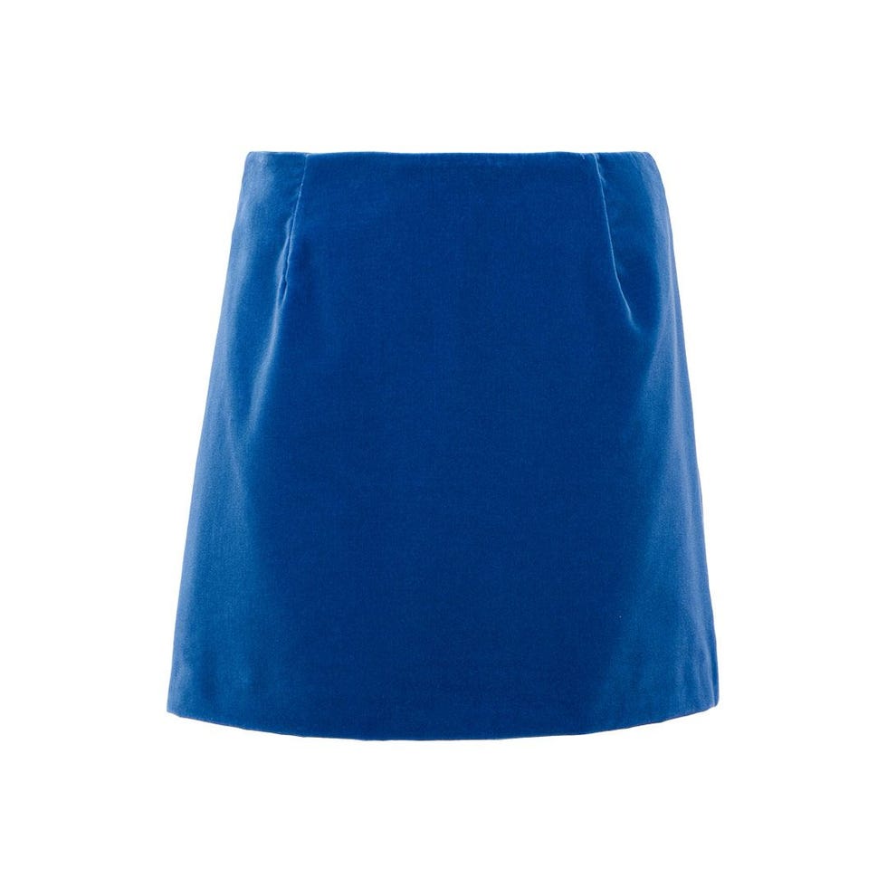 Coci velvet miniskirt