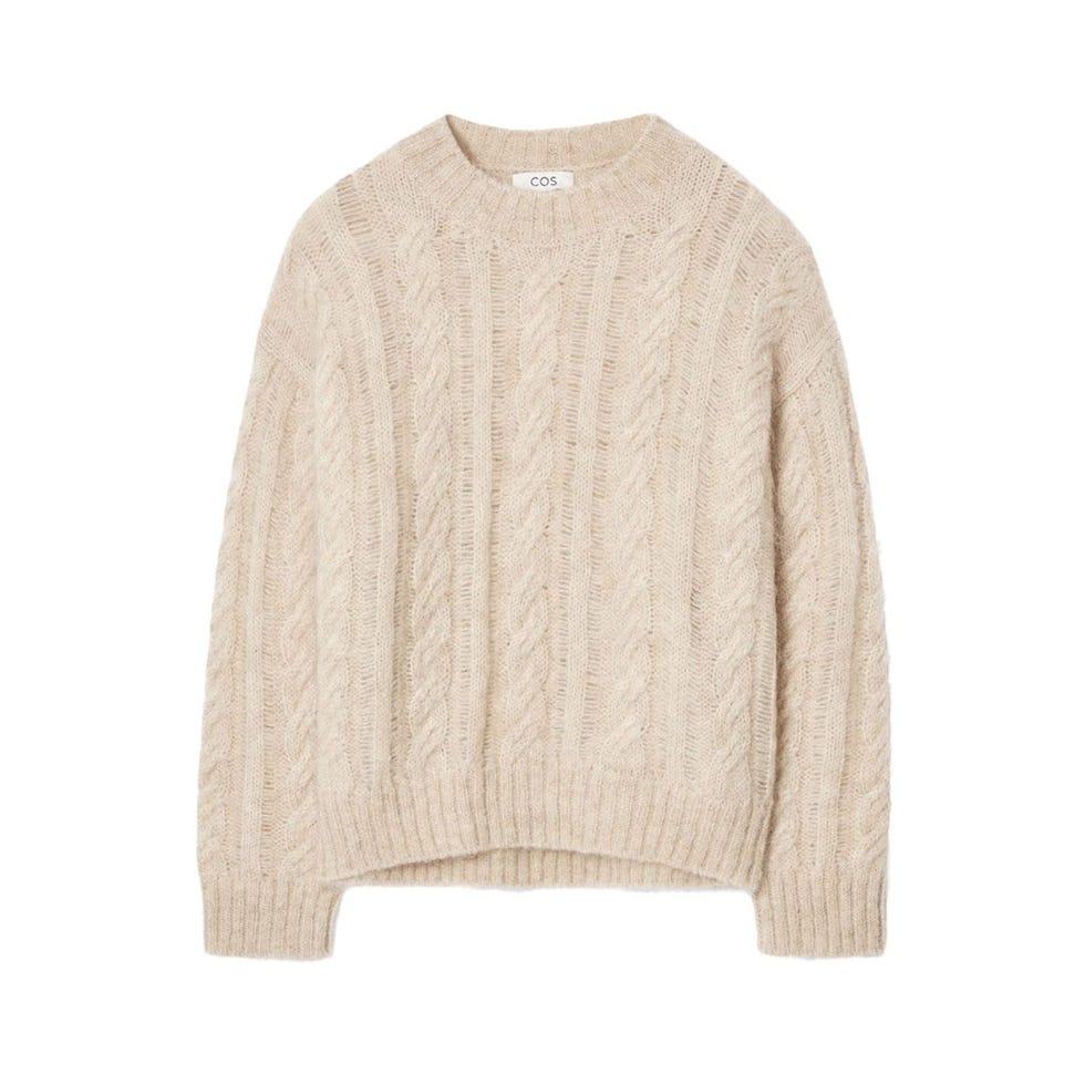 Mohair Cable Knit Sweater