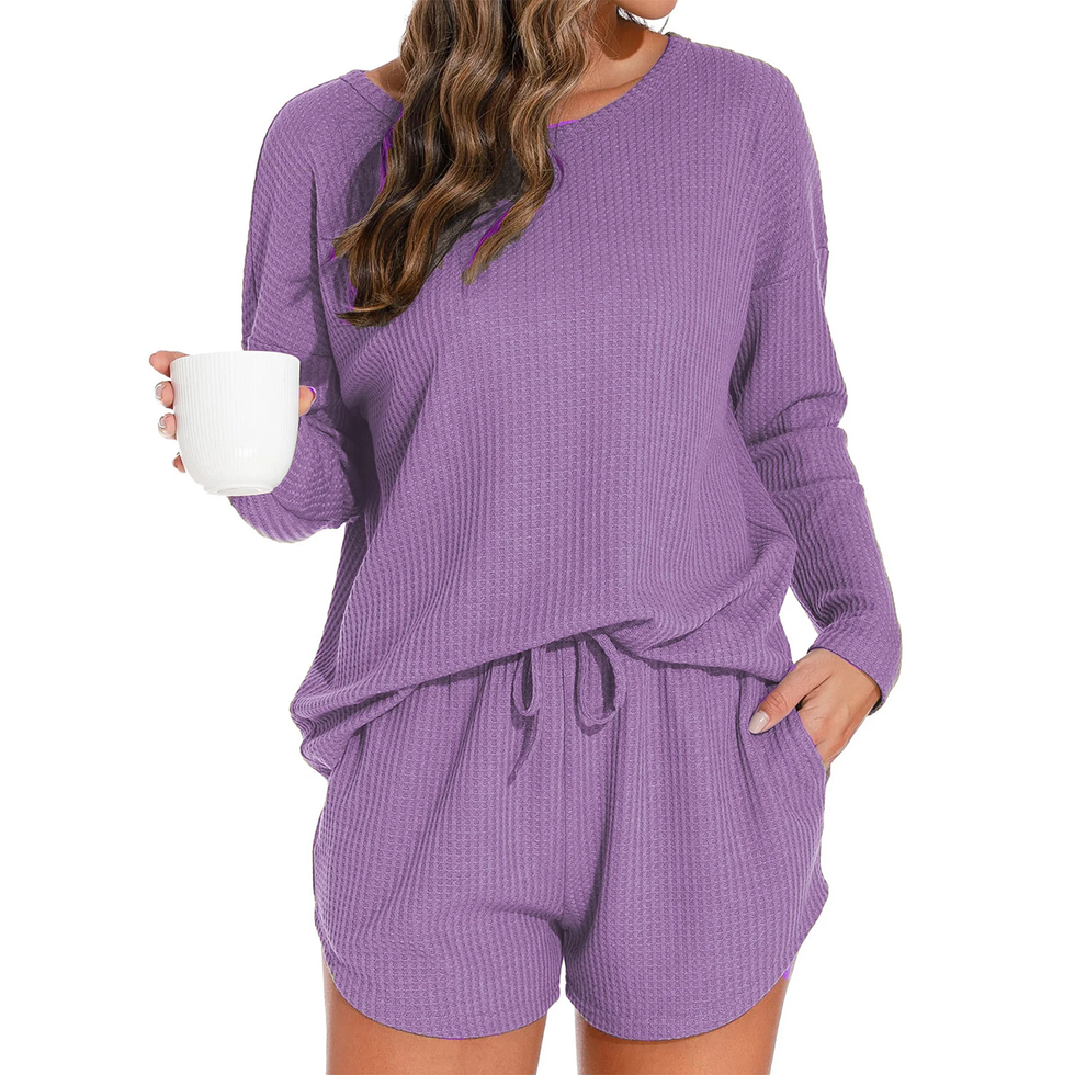 Waffle Knit Lounge Set