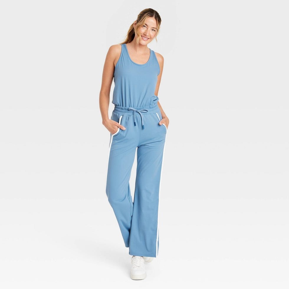 Piped Tank Jumpsuit