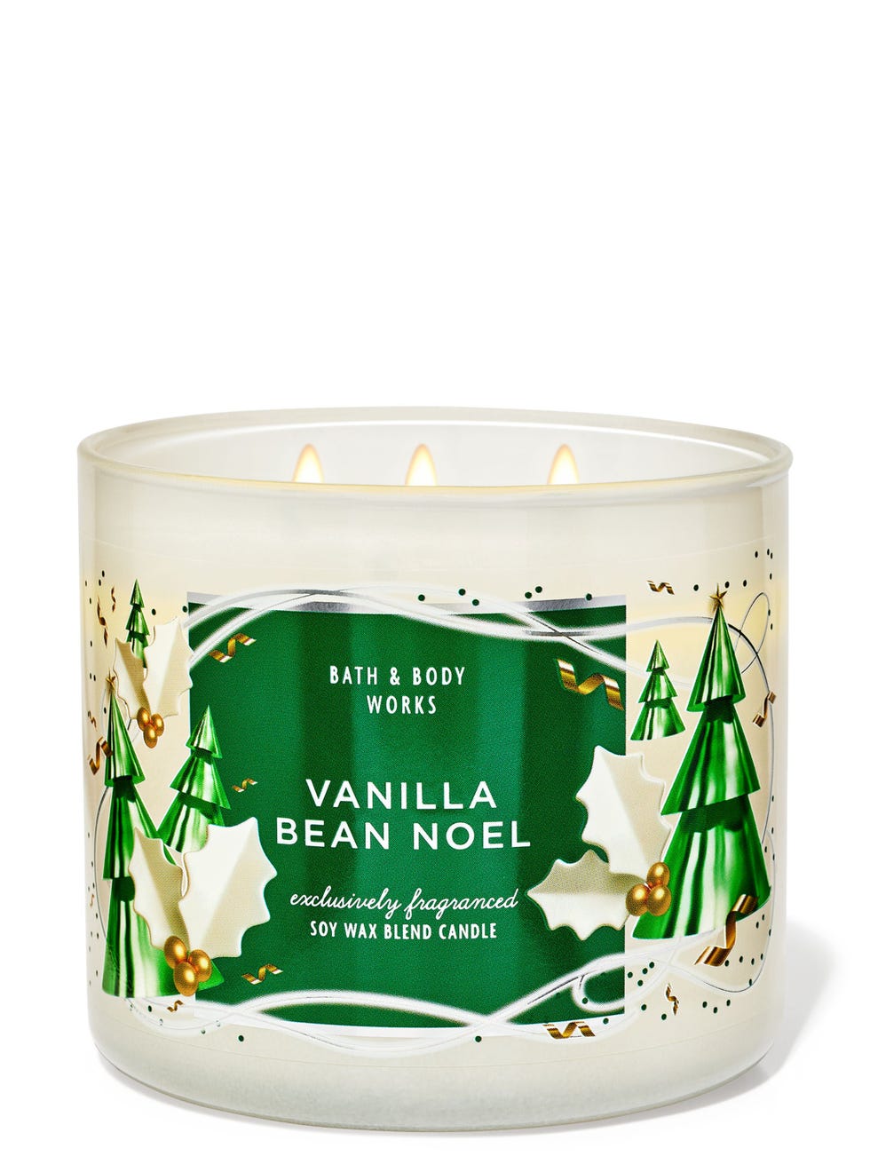 Vanilla bean noel candle with three wicks