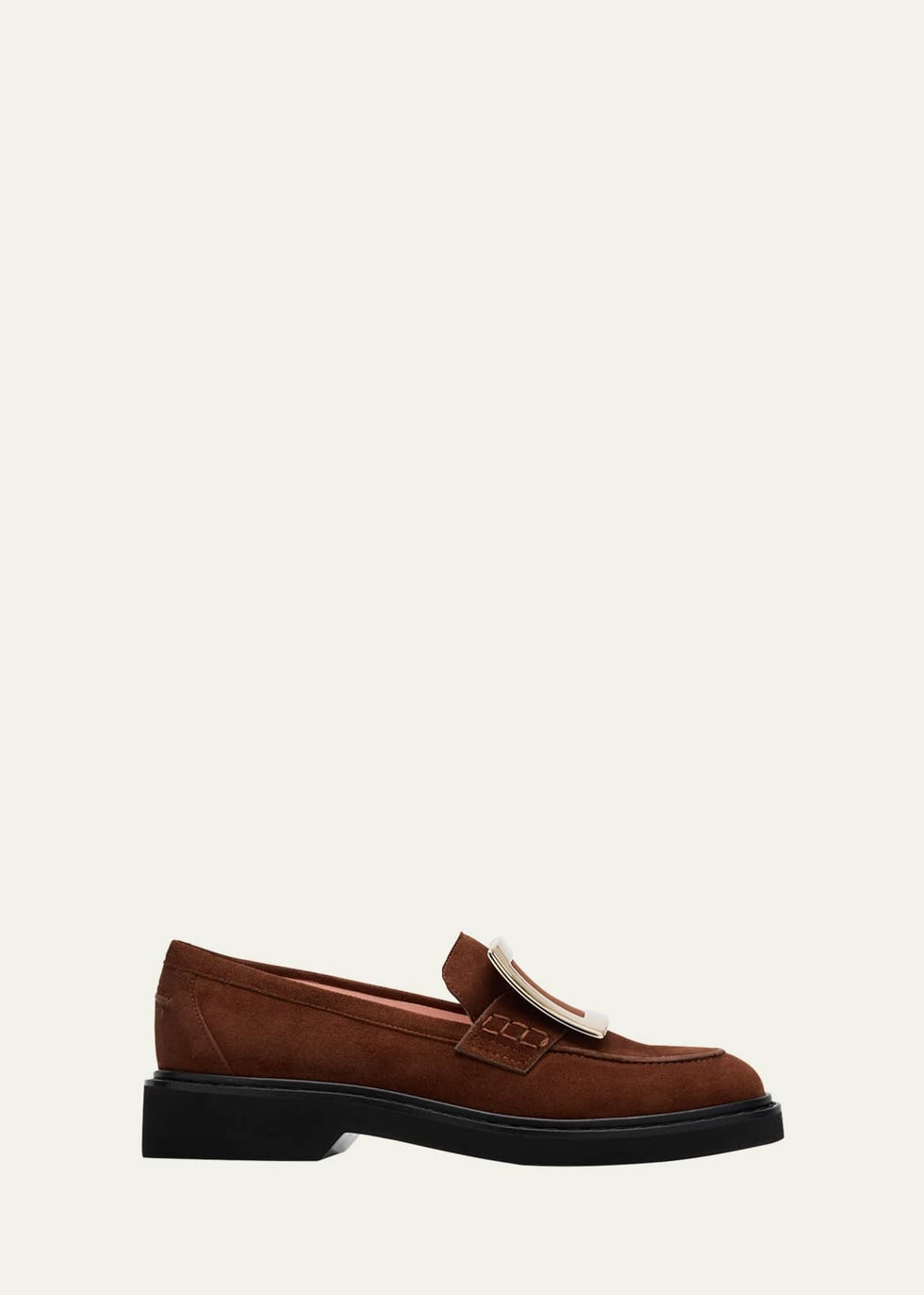 Viv Rangers Suede Buckle Loafers