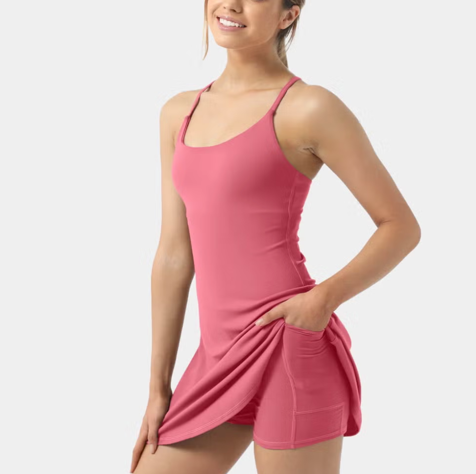 Backless 2-in-1 Flare Activity Dress-Wannabe