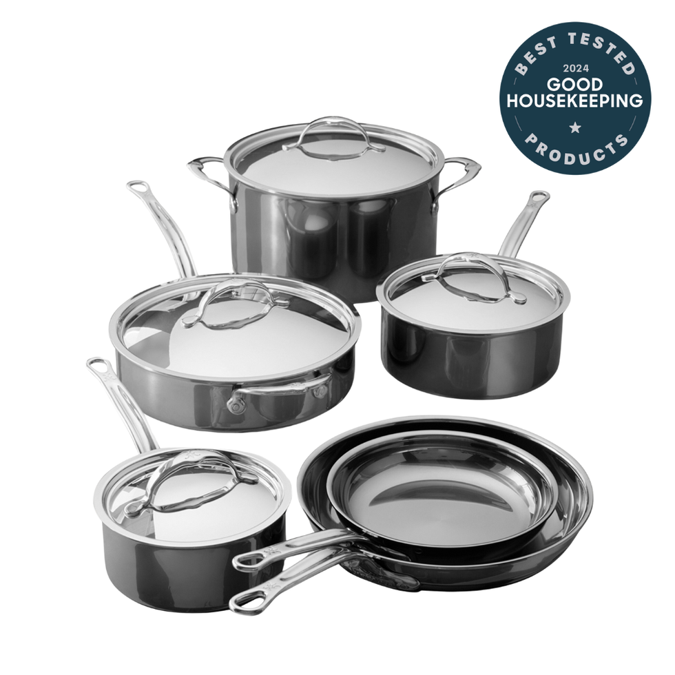 NanoBond Stainless Steel 10-Piece Cookware Set