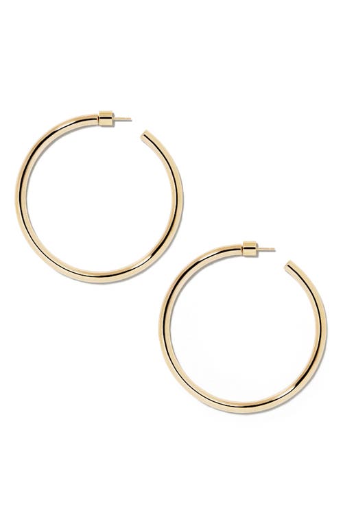 Lilly Hoops, 2-Inch in Gold 