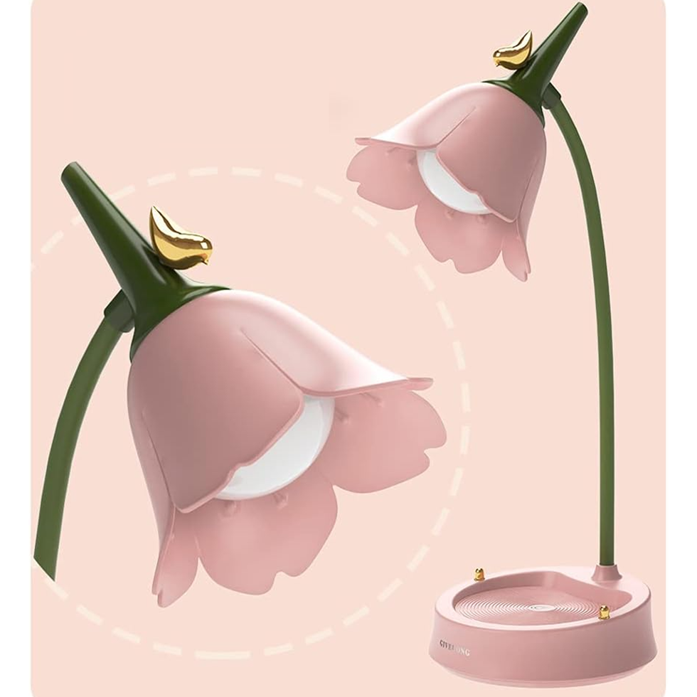 Cordless LED Flower Desk Lamp
