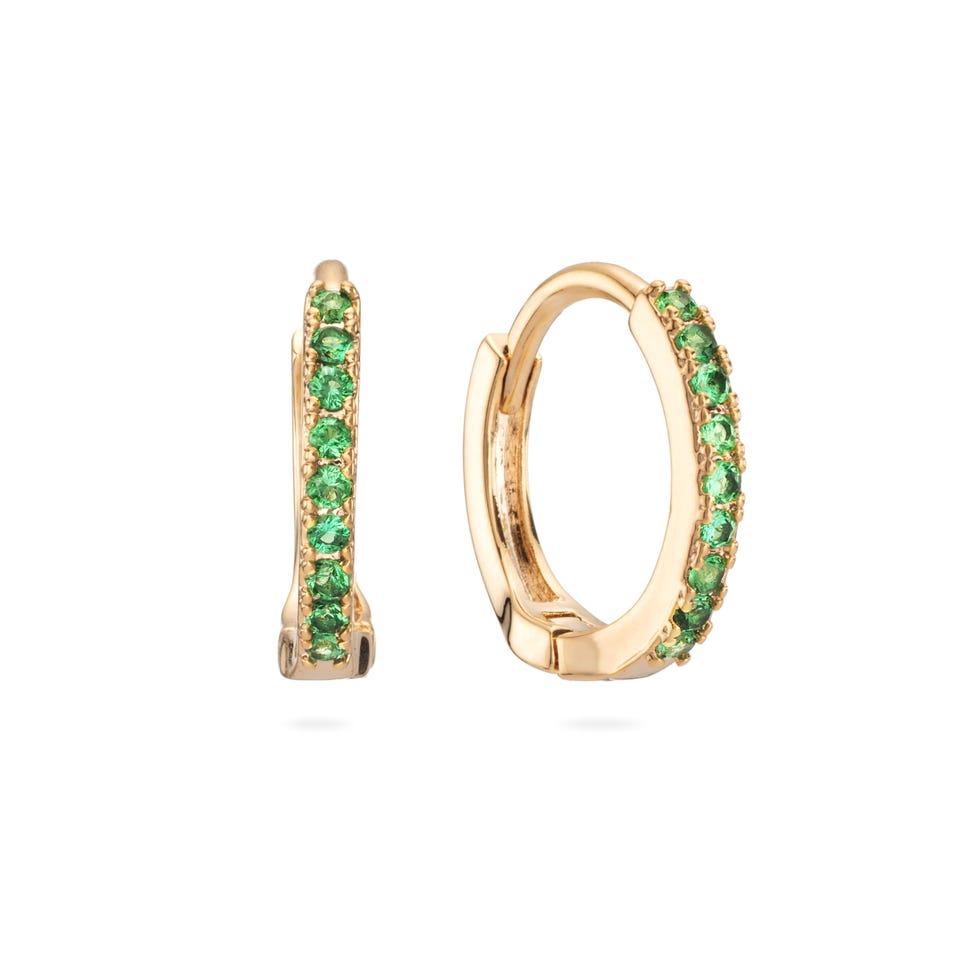 Green Gold Original Huggie Earrings