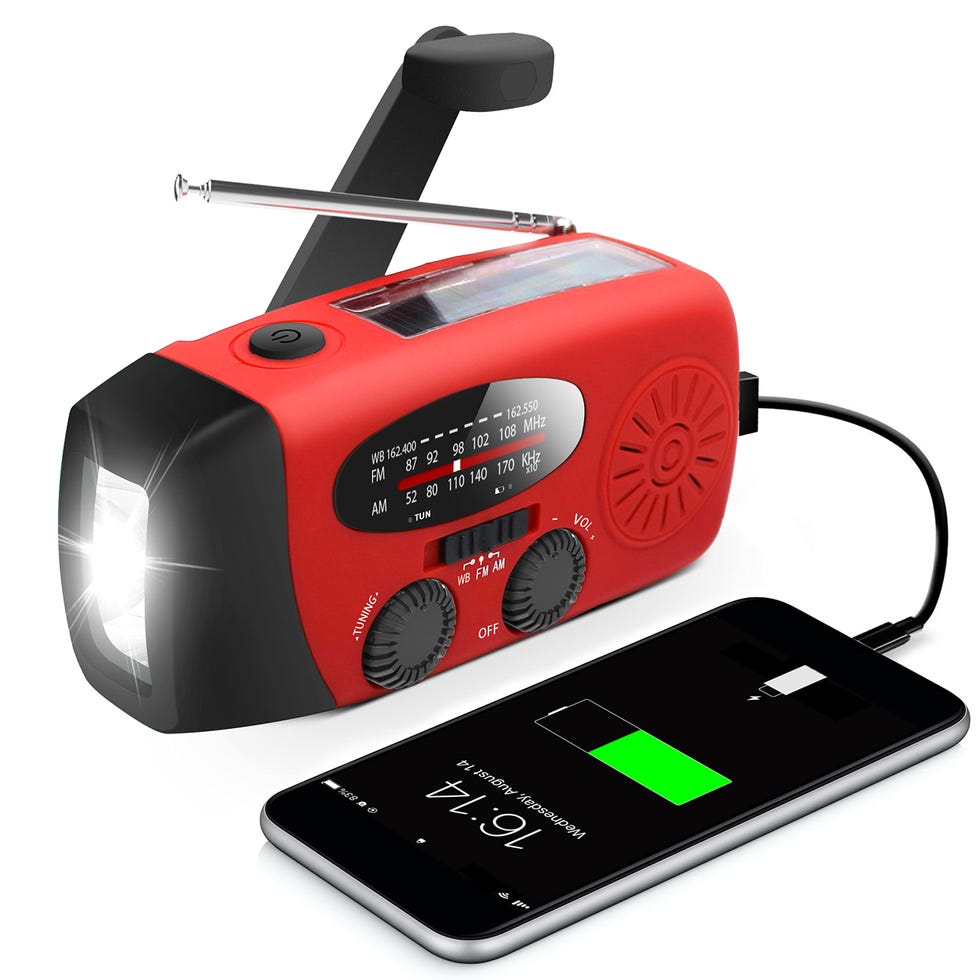 Emergency handheld radio