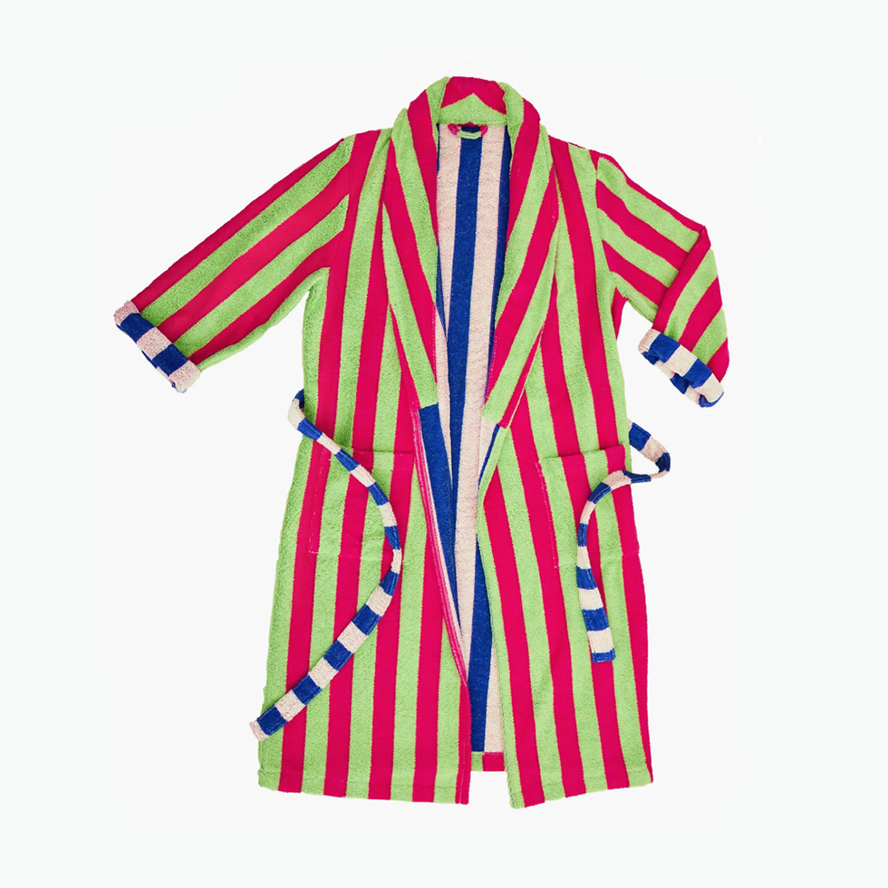 Stripe Cotton Bathrobe