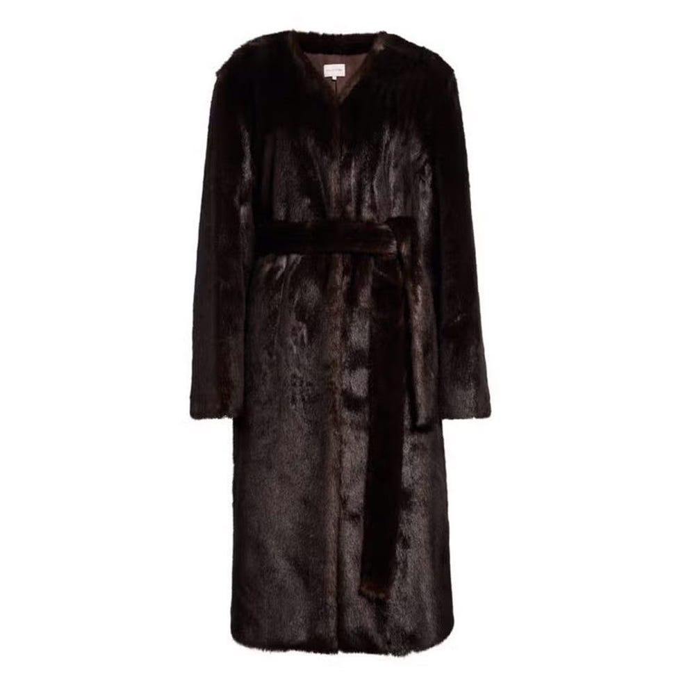 Aritao Belted Faux-Fur Coat 