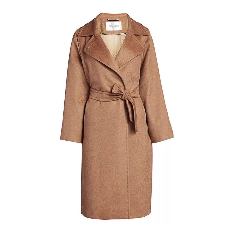 Manuela Icon Camel Hair Wool Wrap Coat