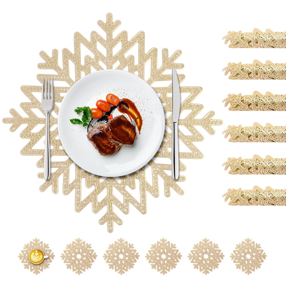 Round Snowflake Placemats