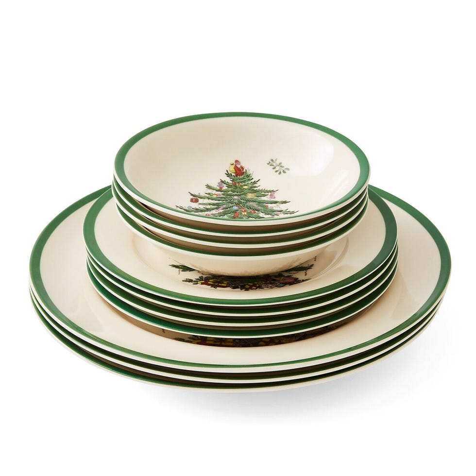 12-Piece Christmas Tree Dinner Set