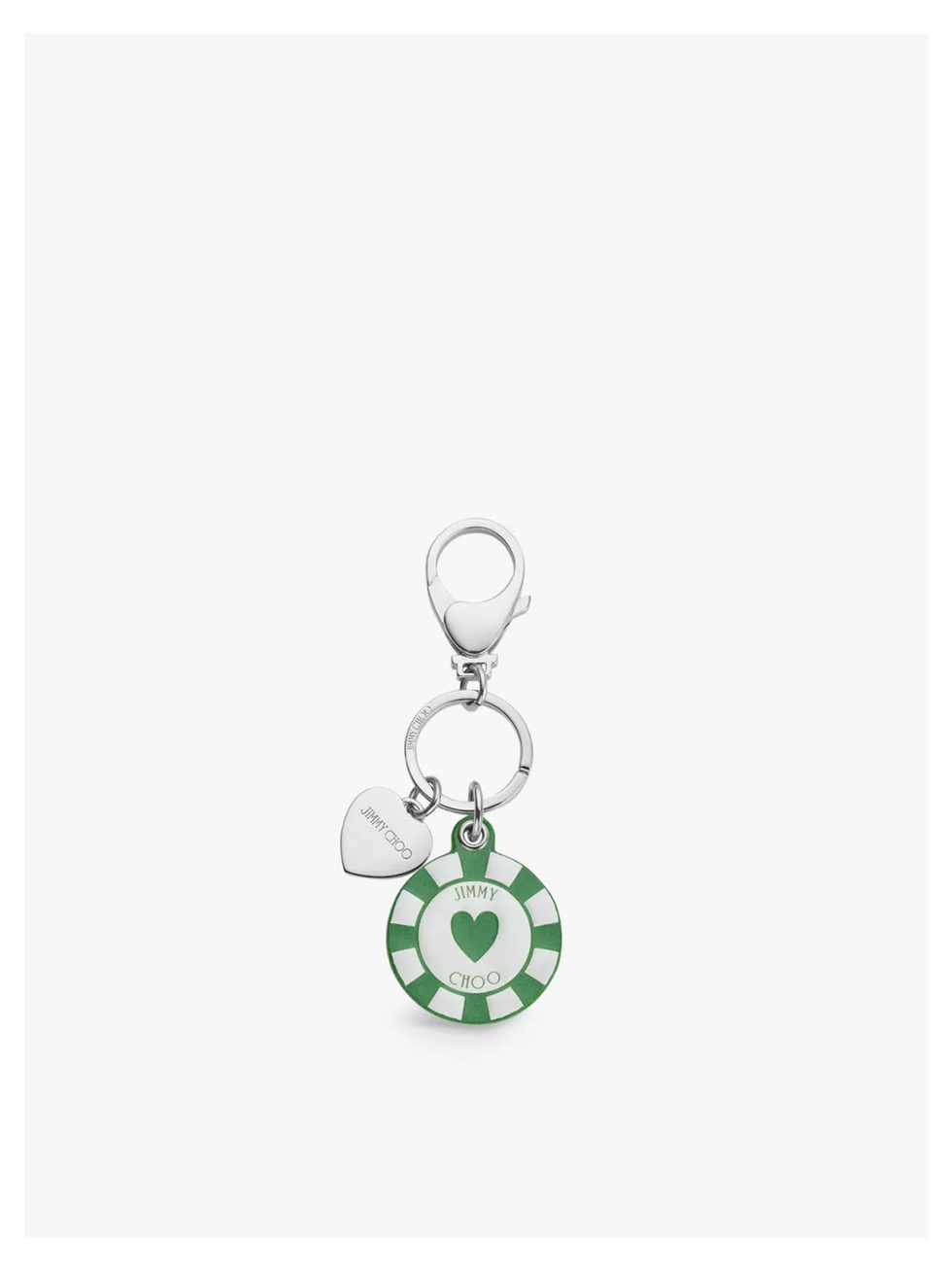 casino chip metal bag charm