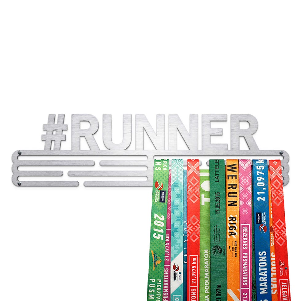 United Medals #Runner Sport Porta Medaglie Acciaio Inossidabile | 48 medaglie | Medal Hanger Display | Steel Medal Holder