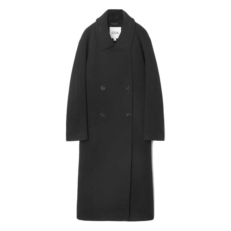 Oversize Double-Breasted Wool Coat