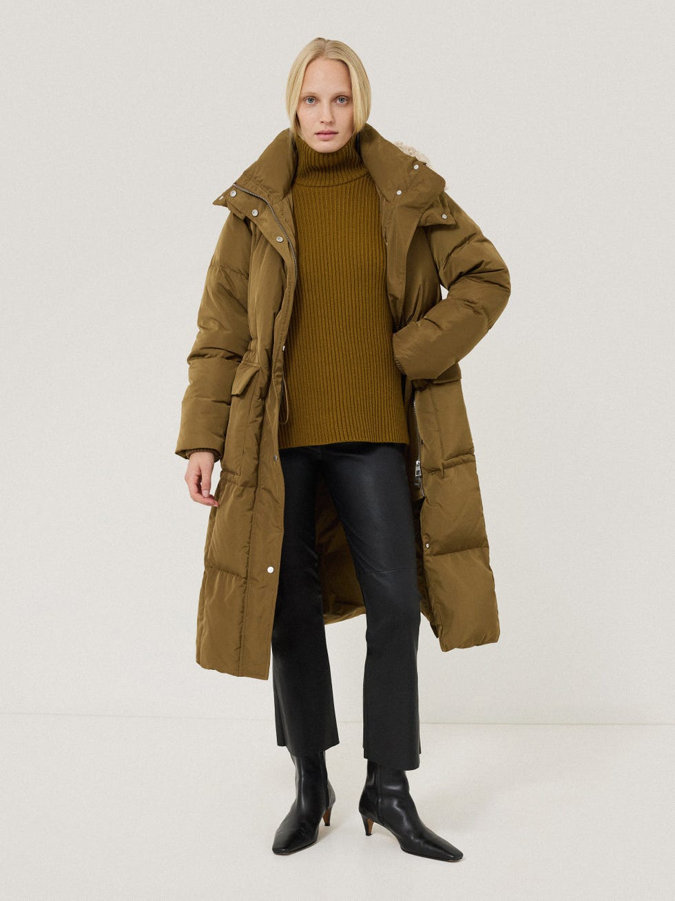 Relaxed Longline Puffer Coat