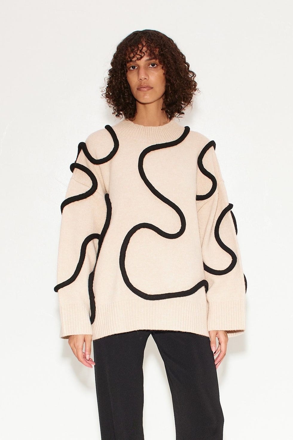 Leith Squiggle Knit Sweater