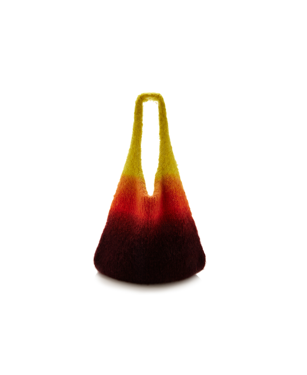 Ino Dip-Dye Cashmere Shoulder Bag