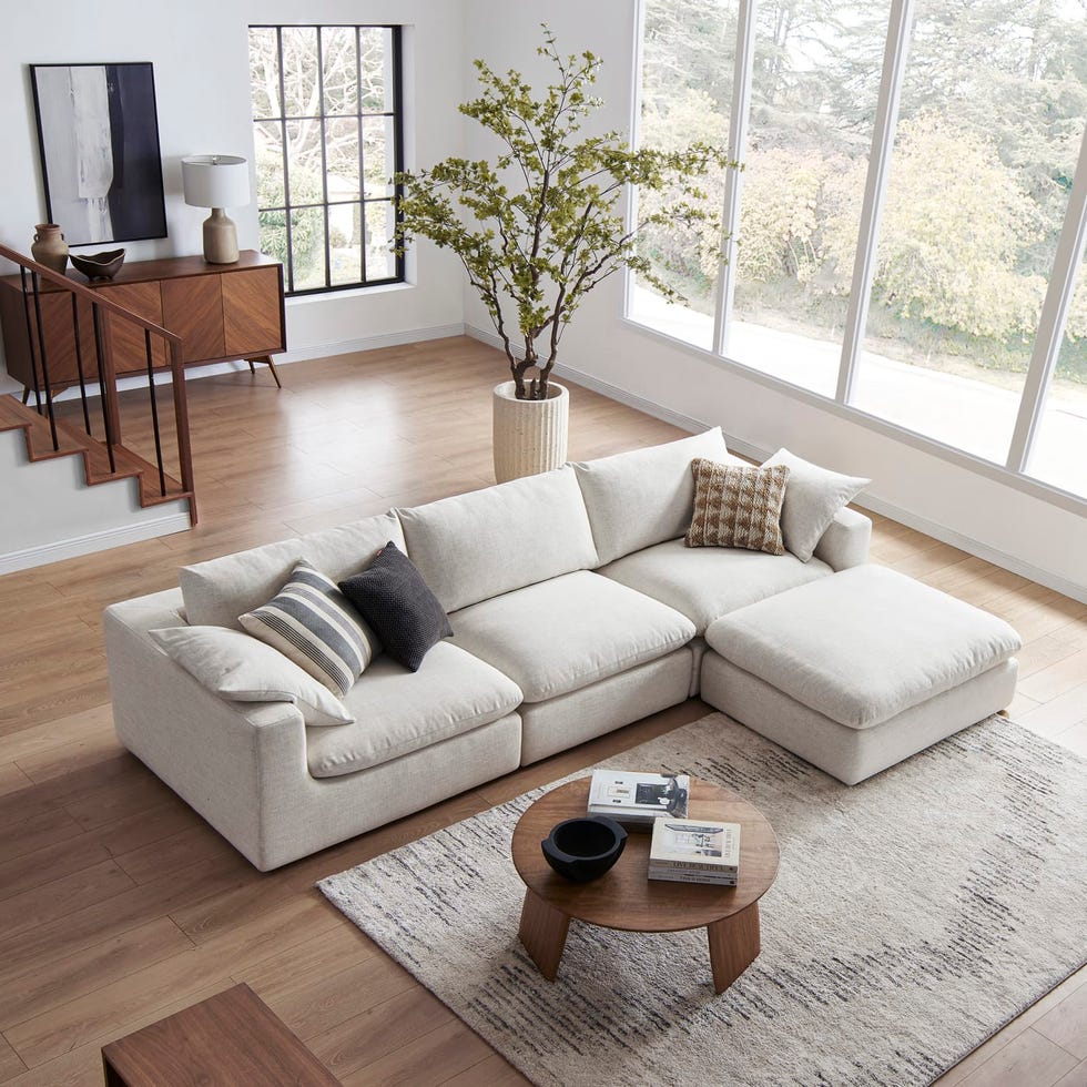 Dawson Extended Sofa with Ottoman