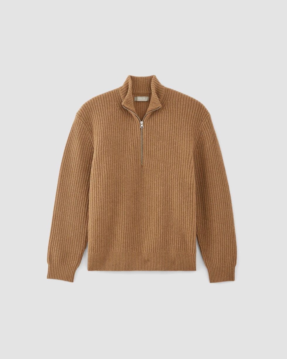 The Felted Merino Half-Zip Sweater