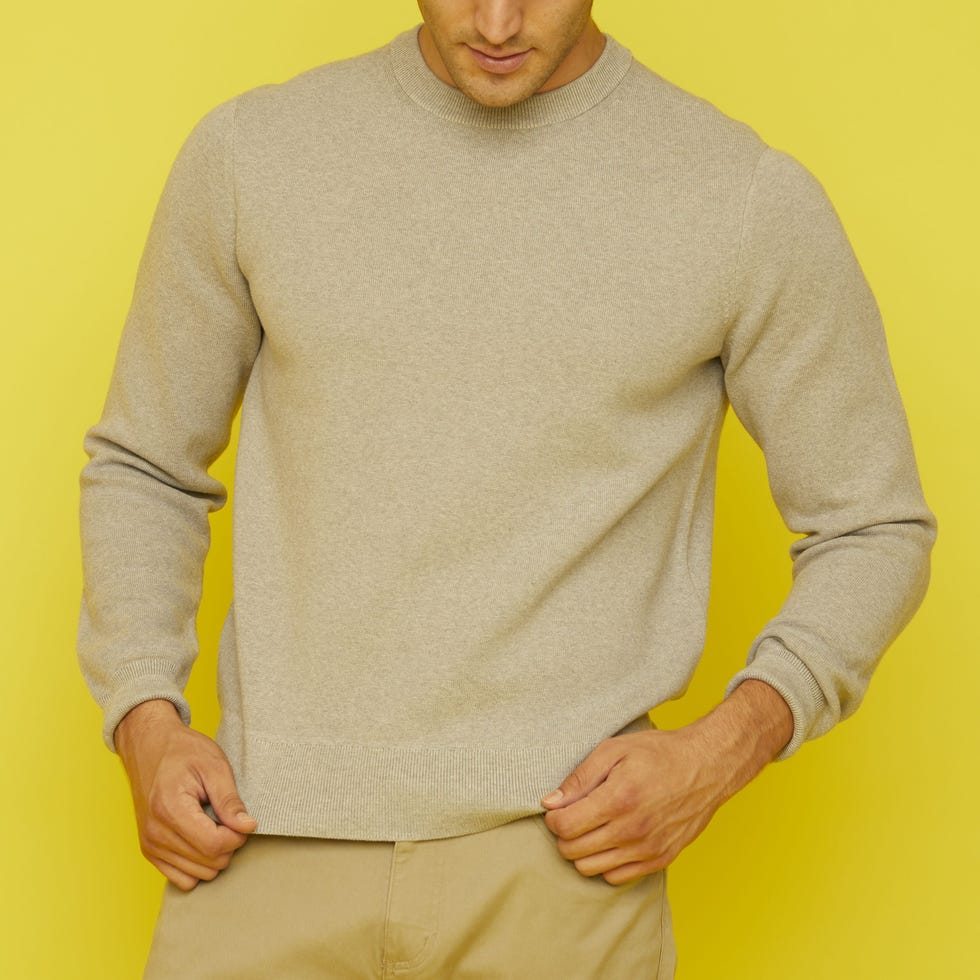 Washable Milano Ribbed Crew Neck Sweater