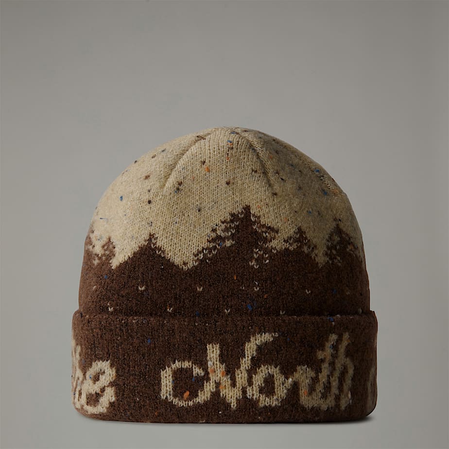 Cabin Mountainscape Beanie