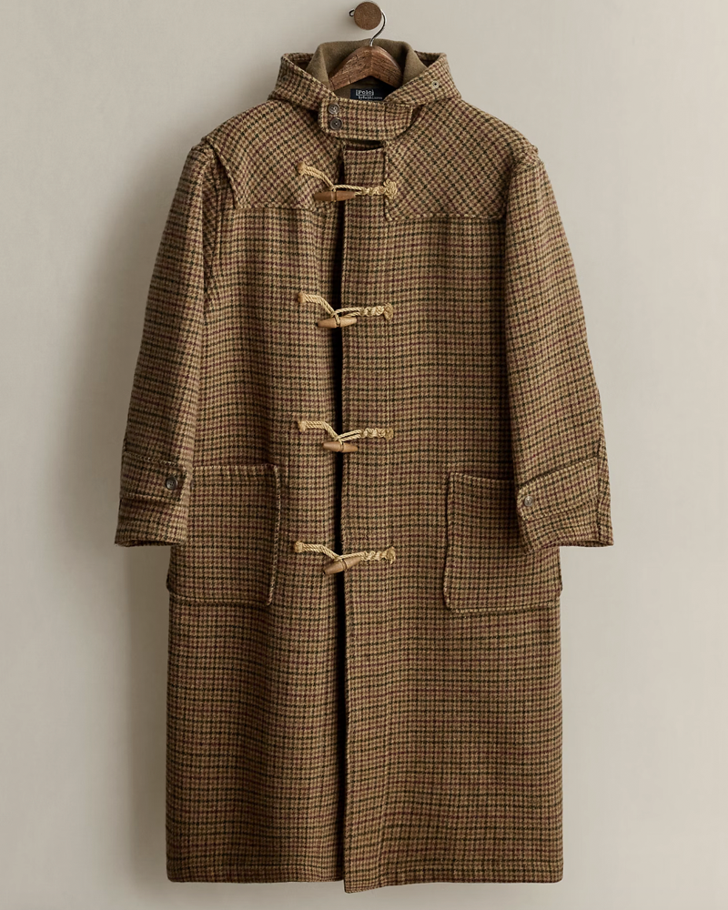 1990 Houndstooth Duffel Coat