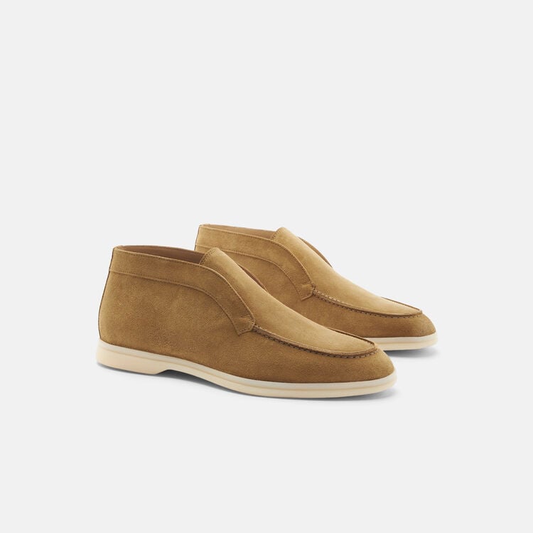 Leonardo Beige Suede Boots