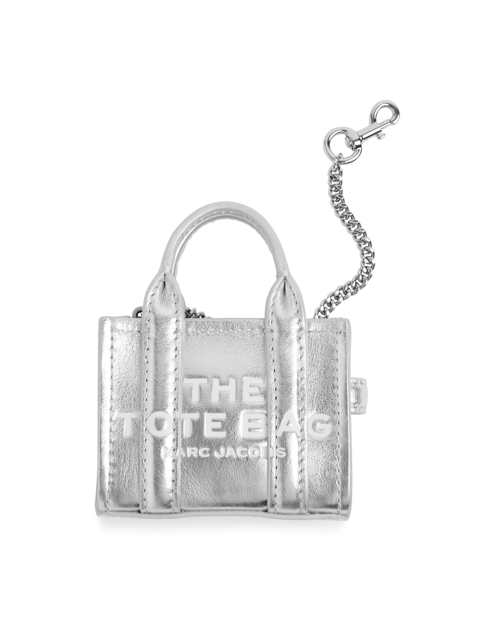 nano tote bag metallic charm