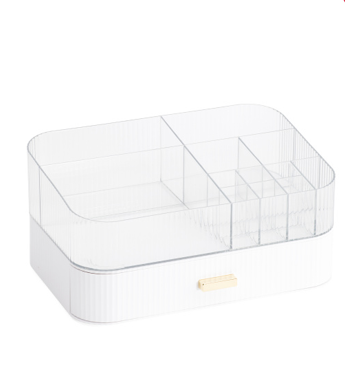 Lux Beauty Organizer With Top And Bottom Storage