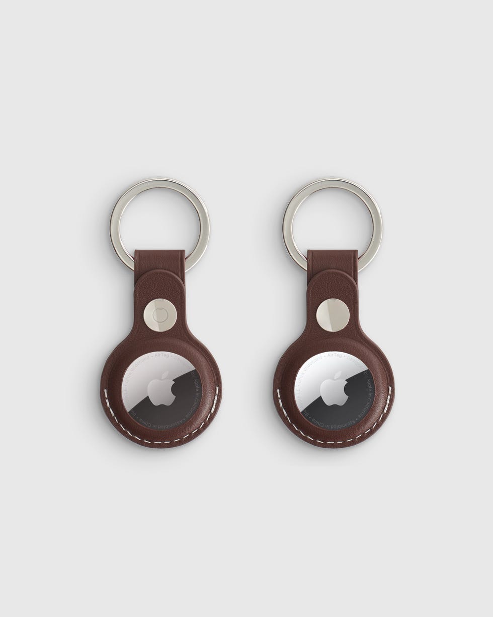 Nappa Leather AirTag Key Rings (2-Pack)