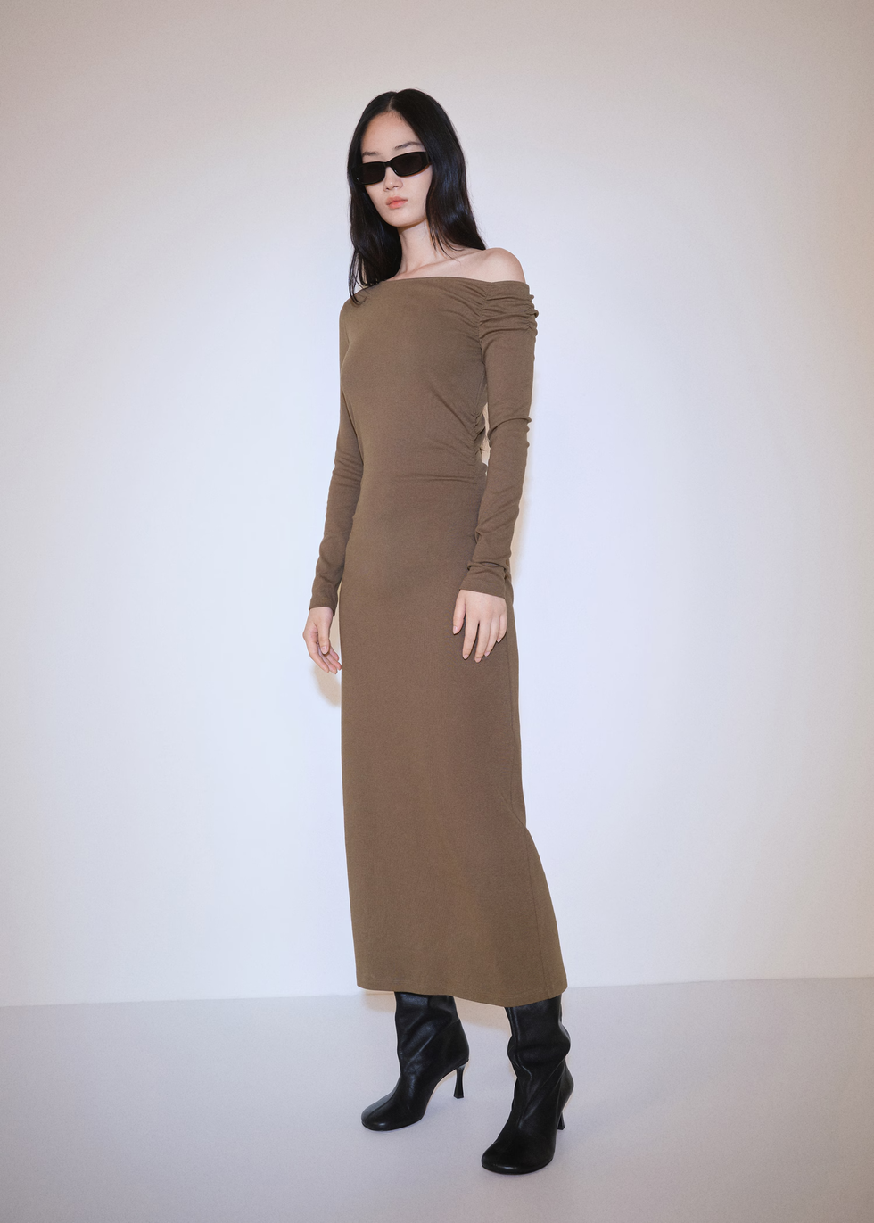 Asymmetrical Dress with Slit