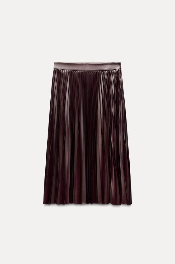 Pleated Midi Skirt