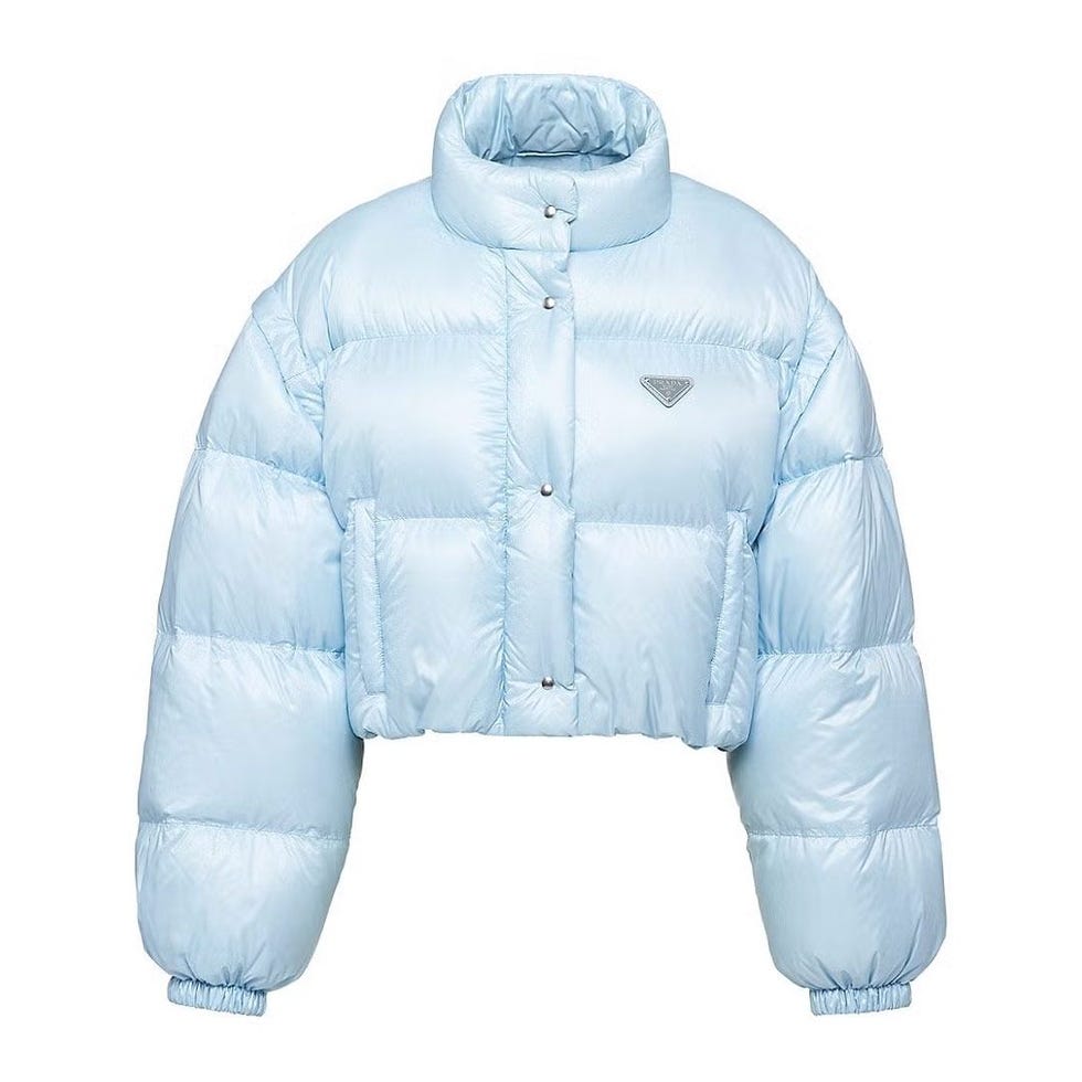 Re-Nylon Cropped Convertible Down Jacket