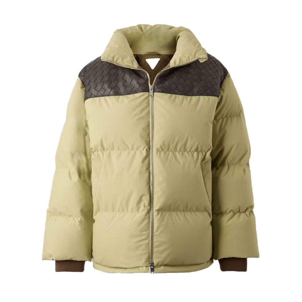 Quilted Intrecciato Down Jacket