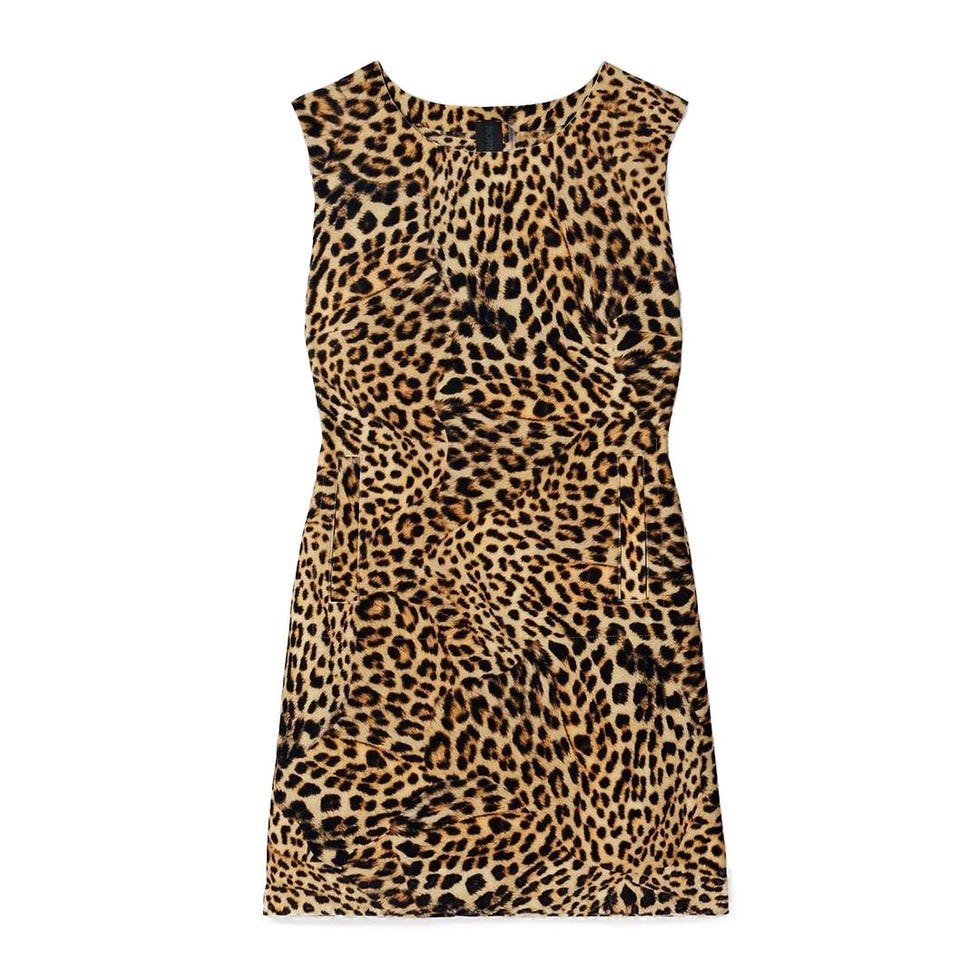 Cheetah-Print Mini Dress