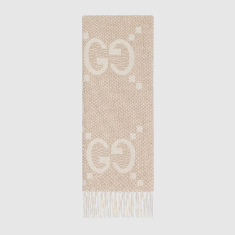 GG Cashmere Lamé Jacquard Scarf