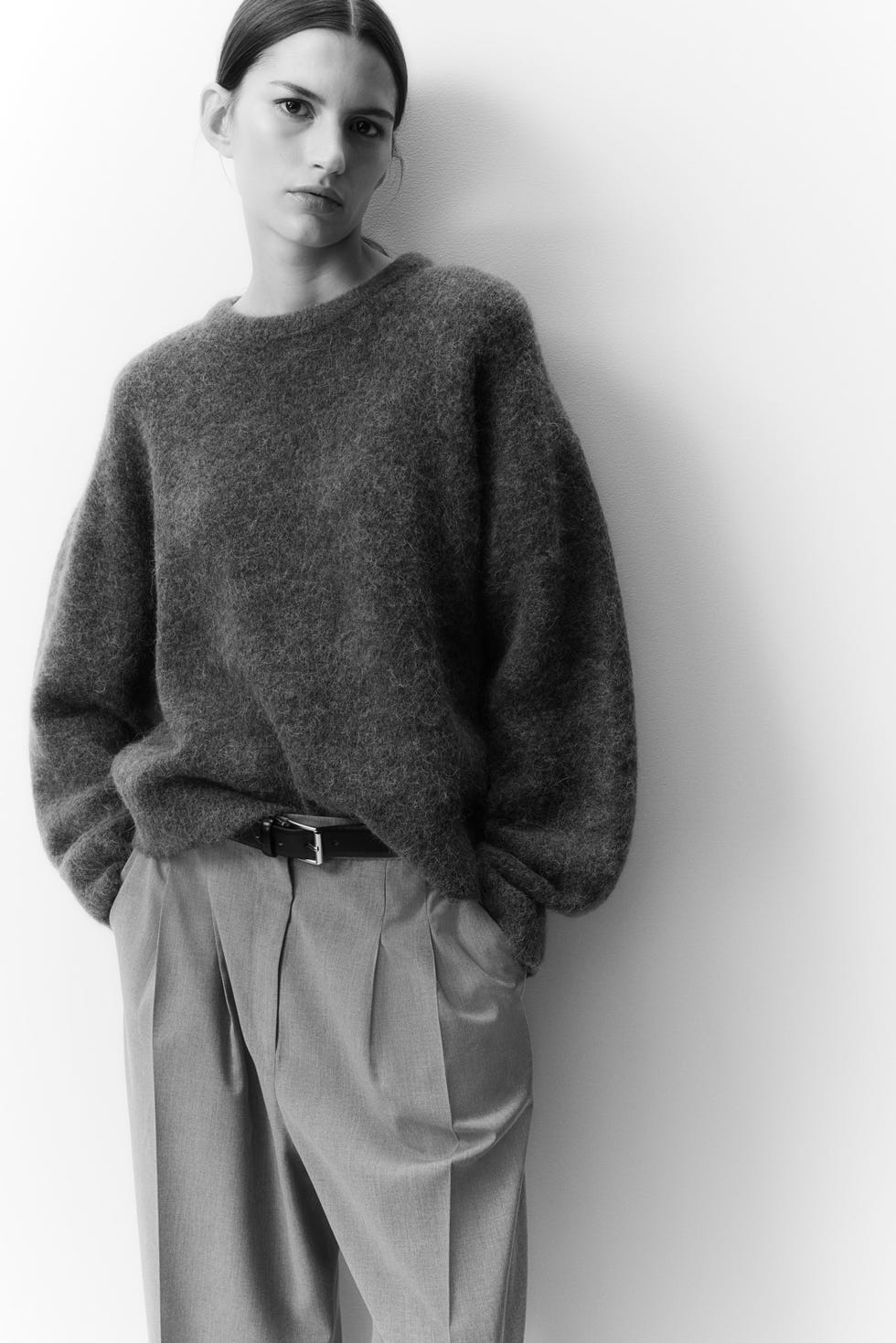 Oversized alpaca-blend jumper
