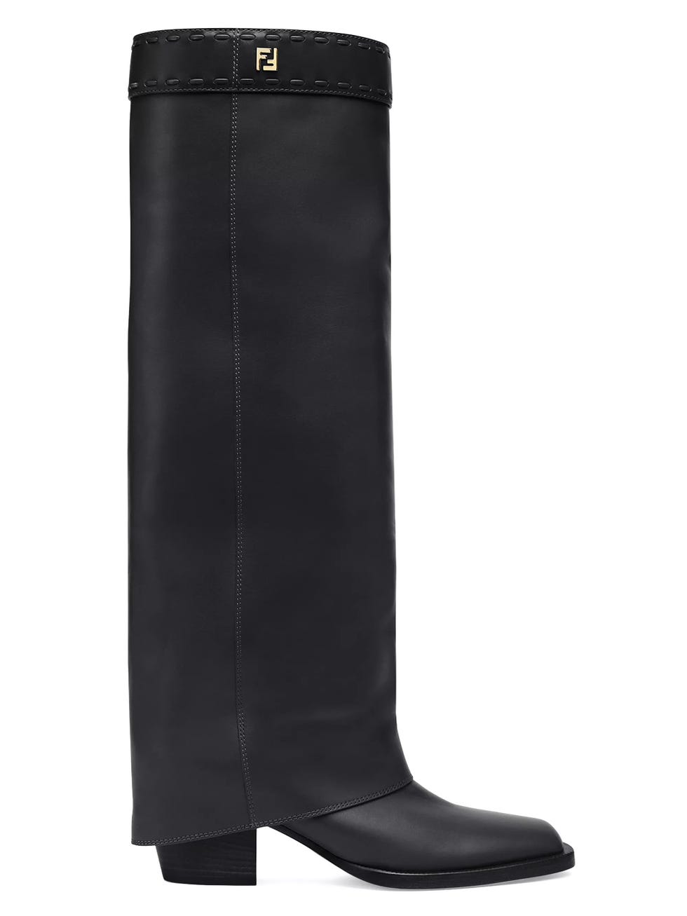   Leather Knee-High Boots