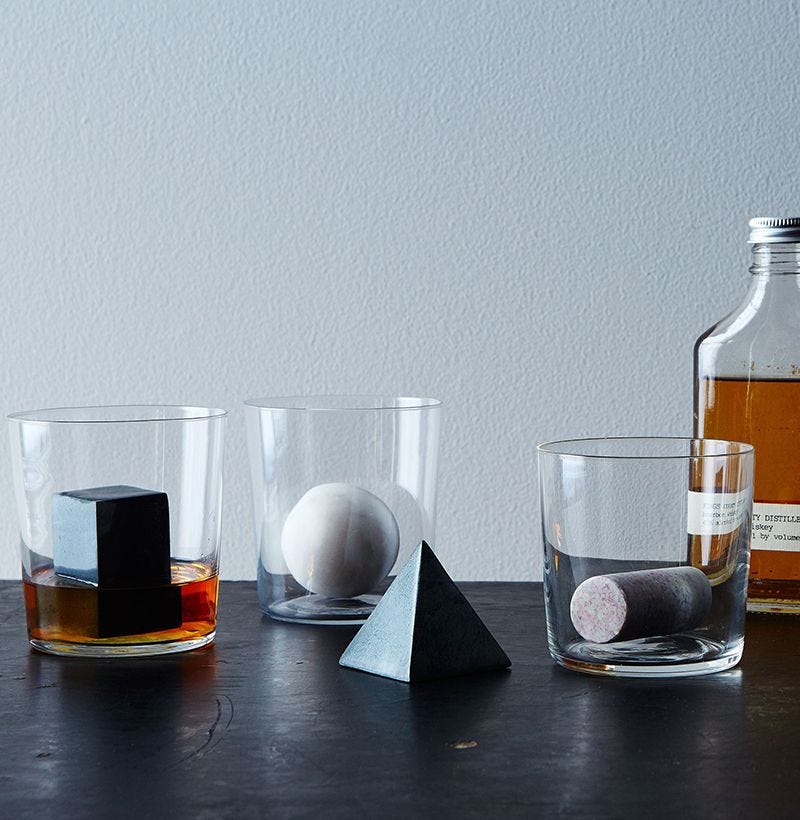 Geometric Whiskey Stones, Set of 4