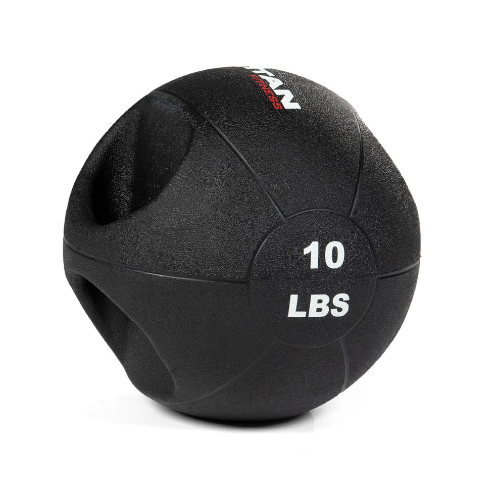 10-Pound Dual Grip Medicine Ball