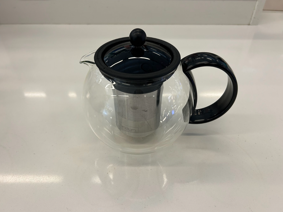 Assam Glass Tea Press with Stainless Steel Filter