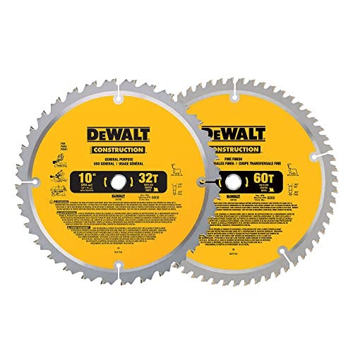 10-Inch Miter/Table Saw Blades