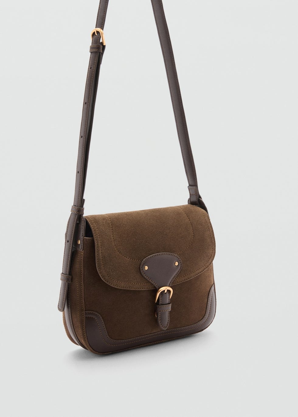 Buckle leather bag