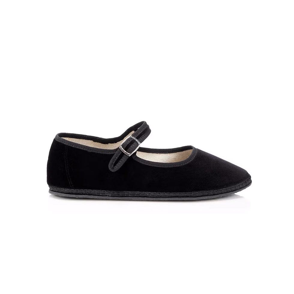 Mary Jane Velvet Ballet Flats